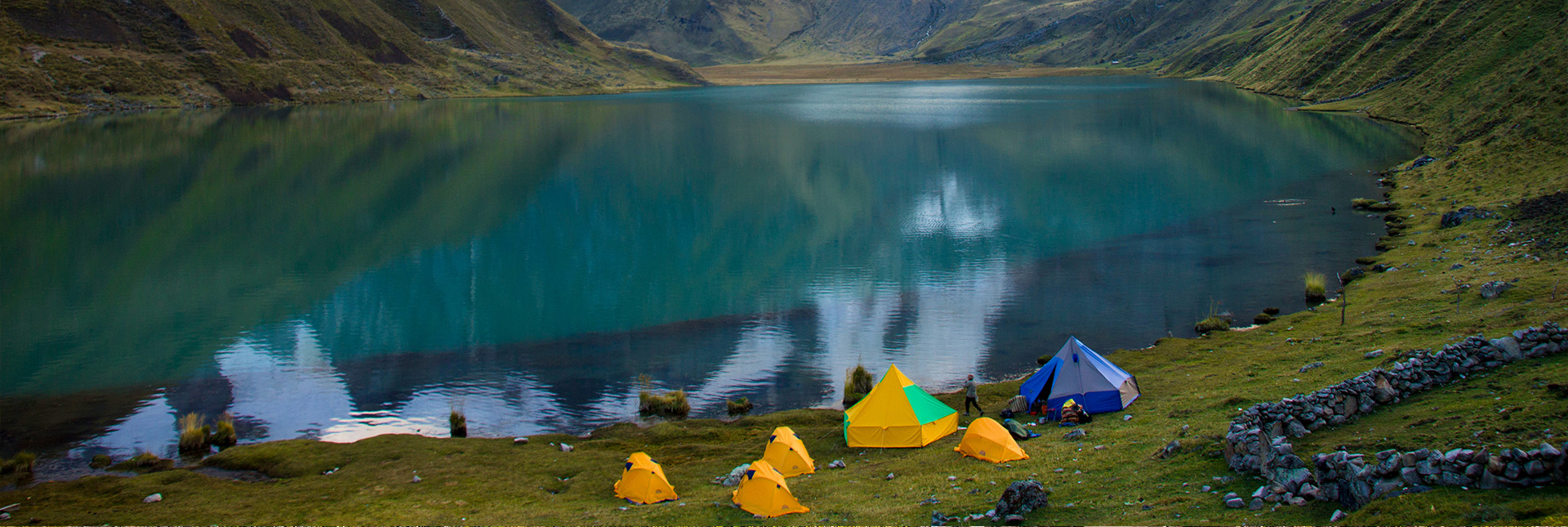 Campsite during the Huayhuash circuit trek