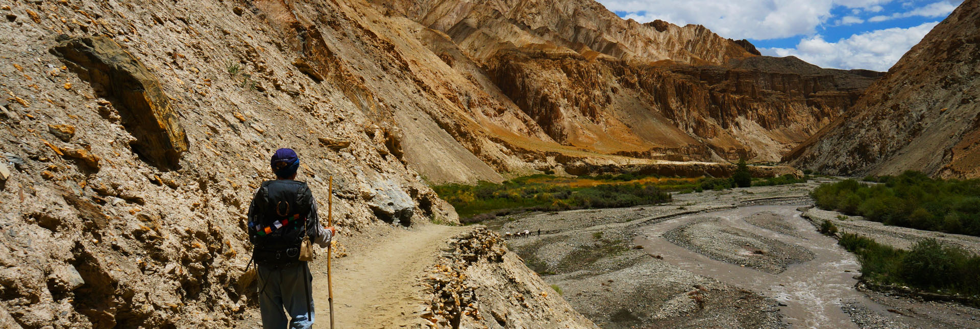 The view of the trek route